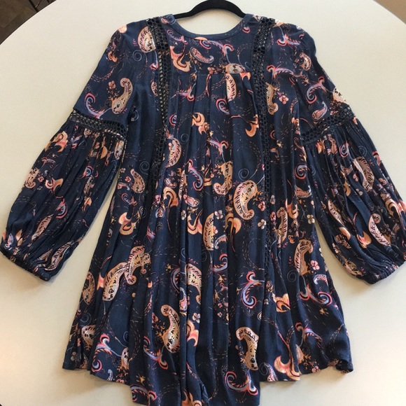 š¼HOST PICKš¼Free People Just The Two of Us Paisley Tunic/Dress - Picture 10 of 13